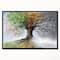 Designart - Tree with Four Seasons - Tree Painting Framed Canvas Art Print
